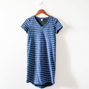MERONA NAVY AND WHITE STRIPE T SHIRT DRESS SIZE XS